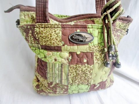 Donna Sharp Quilted Handbag Purse Magenta With Gold Hardware | eBay
